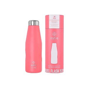 ESTIA ΘΕΡΜΟΣ TRAVEL FLASK SAVE THE AEGEAN 500ml FUSION CORAL 01-9861