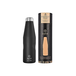 ESTIA ΘΕΡΜΟΣ TRAVEL FLASK SAVE THE AEGEAN 750ml MIDNIGHT BLACK 01-9816