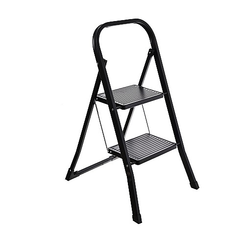 ESTIA ΣΚΑΛΟΣΚΑΜΠΟ NEO BLACK ΜΕ 2 ΣΚΑΛΙΑ 46x55x81cm 04-14704