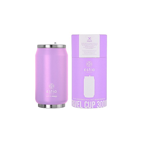 ESTIA ΘΕΡΜΟΣ TRAVEL CUP SAVE THE AEGEAN 300ml LAVENDER PURPLE 01-16715