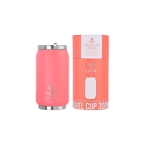 ESTIA ΘΕΡΜΟΣ TRAVEL CUP SAVE THE AEGEAN 300ml FUSION CORAL 01-16692