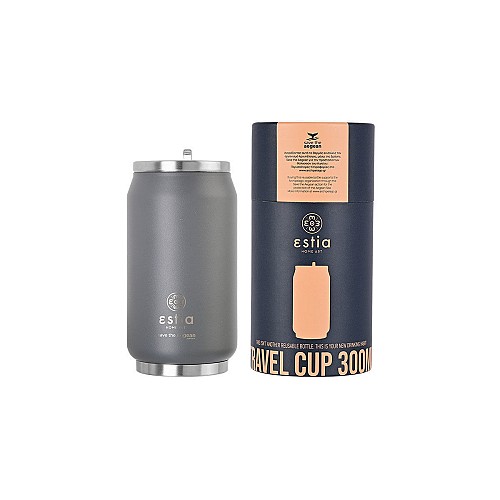 ESTIA ΘΕΡΜΟΣ TRAVEL CUP SAVE THE AEGEAN 300ml FJORD GREY 01-16722