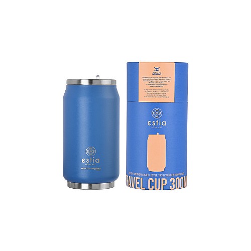 ESTIA ΘΕΡΜΟΣ TRAVEL CUP SAVE THE AEGEAN 300ml DENIM BLUE 01-16838