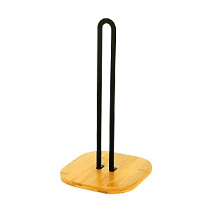 ESTIA ΒΑΣΗ ΓΙΑ ΡΟΛΟ ΚΟΥΖΙΝΑΣ BAMBOO ESSENTIALS ΜΕΤΑΛΛΙΚΗ 16x16x31.3cm 01-13196