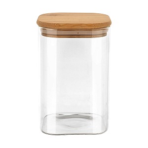 ESTIA ΔΟΧΕΙΟ ΑΠΟΘΗΚΕΥΣΗΣ BAMBOO ESSENTIALS 950ml ΓΥΑΛΙΝΟ ΜΕ ΚΑΠΆΚΙ 01-12939