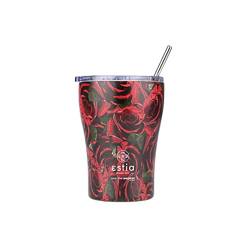 ESTIA ΘΕΡΜΟΣ COFFEE MUG SAVE THE AEGEAN 350ml TWILIGHT ROSE 01-22983
