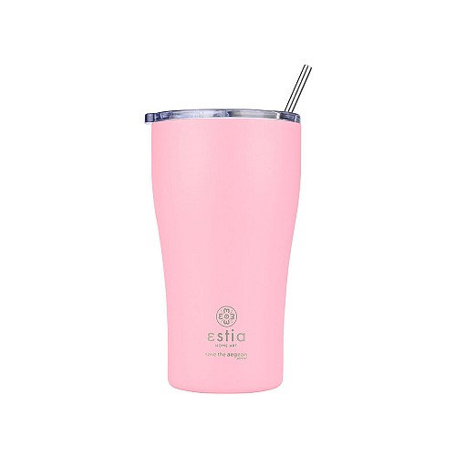 ESTIA ΘΕΡΜΟΣ COFFEE MUG SAVE THE AEGEAN 500ml BLOSSOM ROSE 01-23157