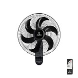 ESTIA ΑΝΕΜΙΣΤΗΡΑΣ ΕΠΙΤΟΙΧΙΟΣ BOW 45cm 75w ΜΑΥΡΟΣ ΜΕ ΜΕ ΤΗΛΕΧΕΙΡΙΣΤΗΡΙΟ	 06-21177