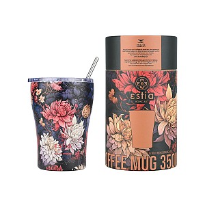 ESTIA ΘΕΡΜΟΣ COFFEE MUG SAVE THE AEGEAN 350ml MIDNIGHT BLOSSOM 01-22945