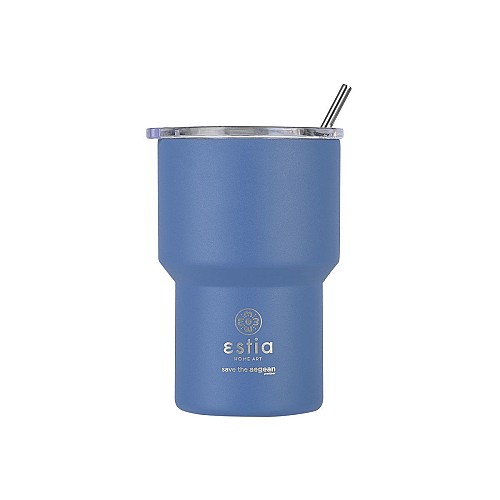 ESTIA ΘΕΡΜΟΣ MUG LITE SAVE THE AEGEAN 400ml DENIM BLUE 01-18450