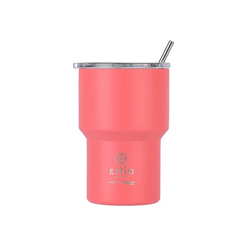 ESTIA ΘΕΡΜΟΣ MUG LITE SAVE THE AEGEAN 400ml FUSION CORAL 01-18474