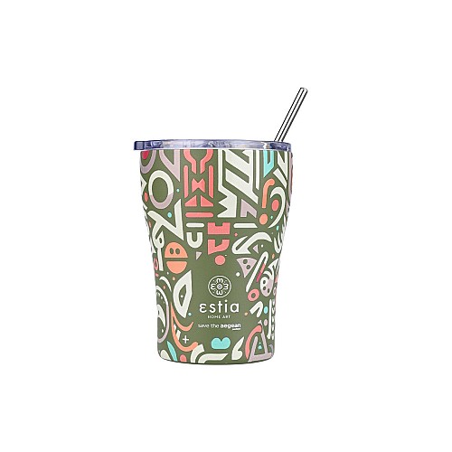 ESTIA ΘΕΡΜΟΣ COFFEE MUG SAVE THE AEGEAN 350ml GEOVIVID 01-22938