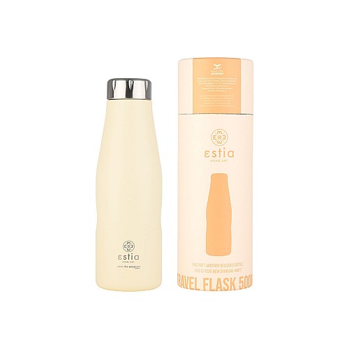 ESTIA ΘΕΡΜΟΣ TRAVEL FLASK SAVE THE AEGEAN 500ml LILY WHITE 01-23430