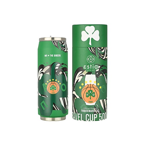 ESTIA ΘΕΡΜΟΣ TRAVEL CUP PANATHINAIKOS BC EDITION WE THE GREENS 500ml 00-27124