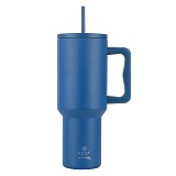 ESTIA ΘΕΡΜΟΣ STRAW TUMBLER XL SAVE THE AEGEAN 1200ml DENIM BLUE 01-32234