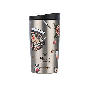 ESTIA ΘΕΡΜΟΣ TRAVEL MUG SAVE THE AEGEAN 350ml OLD SCHOOL INK 01-31916