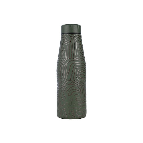 ESTIA ΘΕΡΜΟΣ TRAVEL FLASK SAVE THE AEGEAN 500ml OLIVE FLOW 01-31572