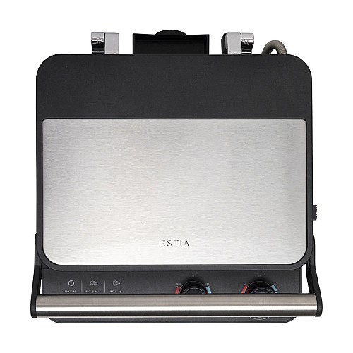 ESTIA ΣΑΝΤΟΥΙΤΣΙΕΡΑ ΓΚΡΙΛΙΕΡΑ INOXSENSE 4 ΘΕΣΕΩΝ 2000W ΜΕ ΑΠΟΣΠΩΜΕΝΕΣ ΑΝΤΙΚΟΛΛΗΤΙΚΕΣ ΠΛΑΚΕΣ 06-38465
