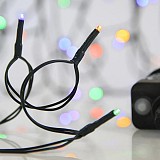 EUROLAMP ΣΕΙΡΑ, 100 LED 3mm, 31V ΜΕΤΑΣΧΗΜΑΤΙΣΤΗ, 8 ΠΡΟΓΡΑΜΜΑΤΑ & ΜΝΗΜΗ, ΠΡΑΣΙΝΟ PVC ΚΑΛΩΔΙΟ, ΧΡΩΜΑΤΙΣΤΟ LED ΑΝΑ 5cm, ΠΡΟΕΚΤΑΣΗ ΠΑΡΟΧΗΣ 3m, ΙΡ44 600-11502