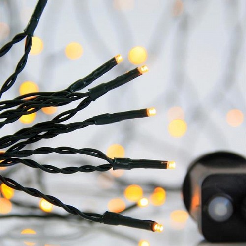 EUROLAMP ΣΕΙΡΑ, 300 LED 3mm,31V,8 ΠΡΟΓΡΑΜΜΑΤΑ,ΜΕΤΑΣΧΗΜΑΤΙΣΤΗ ΜΕ ΜΝΗΜΗ,ΠΡΟΕΚΤΑΣΗ ΠΑΡΟΧΗΣ 300cm,ΠΡΑΣΙΝΟ ΚΑΛΩΔΙΟ,ΘΕΡΜΟ ΛΕΥΚΟ LED,ΑΝΑ 5cm,ΙΡ44 600-11541