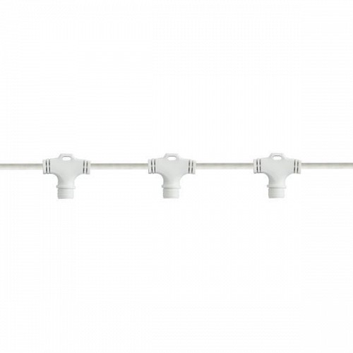 EUROLAMP DIY, ΛΕΥΚΟ ΚΑΟΥΤΣΟΥΚ ΚΑΛΩΔΙΟ, ΓΙΑ ΚΟΥΡΤΙΝΑ, 6 ΚΑΘΕΤΟΙ ΚΟΝΕΚΤΟΡΕΣ, ΜΕ ΕΠΕΚΤΑΣΗ, 0,70m, ΙΡ65 600-11952