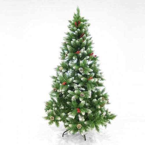 EUROLAMP ΔΕΝΤΡΟ ΕΛΑΤΟ ΧΙΟΝΙΣΜΕΝΟ ΜΕ BERRY, 180cm 600-30171