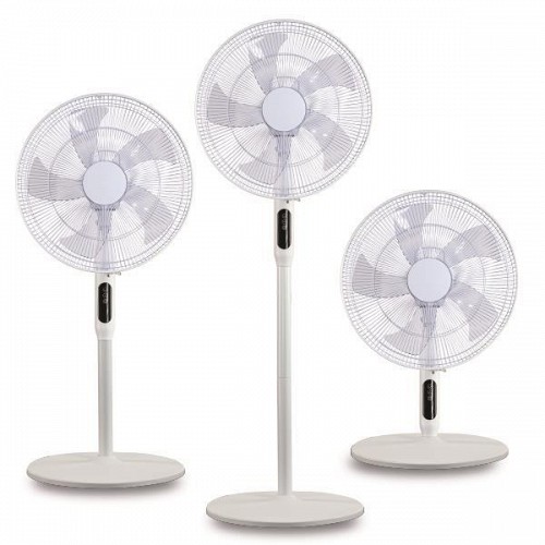 EUROLAMP ΑΝΕΜΙΣΤΗΡΑΣ ΟΡΘΟΣΤΑΤΗΣ ΛΕΥΚΟΣ 3ΣΕ1 DC ΜΟΤΕΡ Φ45 25W ΜΕ ΚΟΝΤΡΟΛ 300-20006