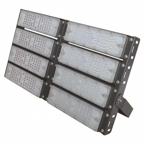 EUROLAMP ΠΡΟΒΟΛΕΑΣ LED SMD 8Χ50/400W AC100-240V ΜΑΥΡΟΣ IP65 5000K PLUS 146-69007