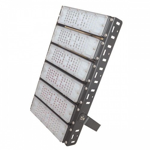 EUROLAMP ΠΡΟΒΟΛΕΑΣ LED SMD 6Χ50/300W AC100-240V ΜΑΥΡΟΣ IP65 4000K PLUS 146-69005