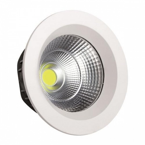 EUROLAMP ΦΩΤΙΣΤΙΚΟ ΧΩΝΕΥΤΟ LED COB Φ230 55W 6500K ΛΕΥΚΟ PLUS 145-68205