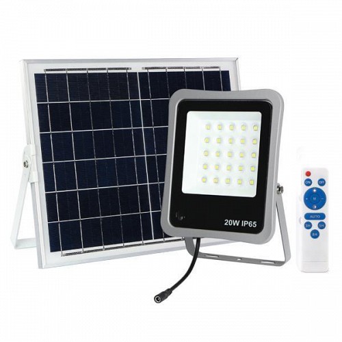 EUROLAMP ΠΡΟΒΟΛΕΑΣ LED 20W SMD ΗΛΙΑΚΟΣ 4000K IP65 ΜΑΥΡΟΣ PLUS 147-69580