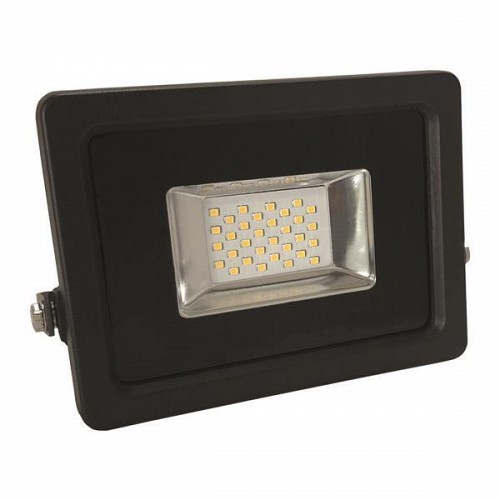 EUROLAMP ΠΡΟΒΟΛΕΑΣ LED 20W SMD 12V/24V DC 4000K IP65 ΜΑΥΡΟΣ PLUS 147-69381