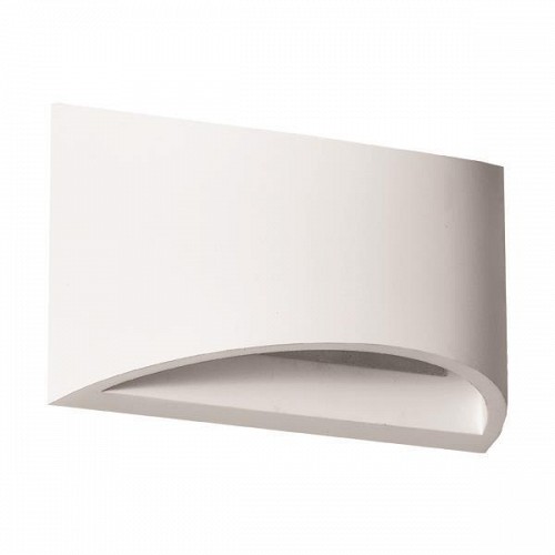 EUROLAMP ΑΠΛΙΚΑ ΤΟΙΧΟΥ ΟΒΑΛ MEDIUM ΓΥΨΙΝΗ G9 1x6W 200x80x120 147-53302