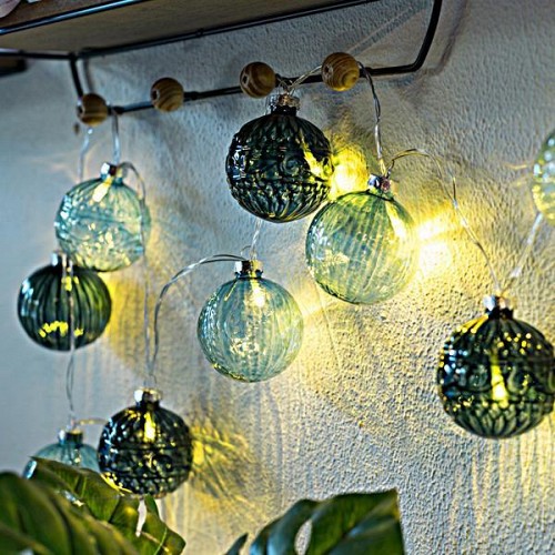 EUROLAMP ΣΕΙΡΑ, 10 LED 5mm, ΠΡΑΣΙΝΕΣ ΓΥΑΛΙΝΕΣ ΜΠΑΛΕΣ Φ6cm, 4.5V ΜΕΤΑΣΧΗΜΑΤΙΣΤΗ, ΔΙΑΦΑΝΟ PVC ΚΑΛΩΔΙΟ, ΘΕΡΜΟ ΛΕΥΚΟ LED ΑΝΑ 15cm, ΠΡΟΕΚΤΑΣΗ ΠΑΡΟΧΗΣ 3m, IP44 600-11249