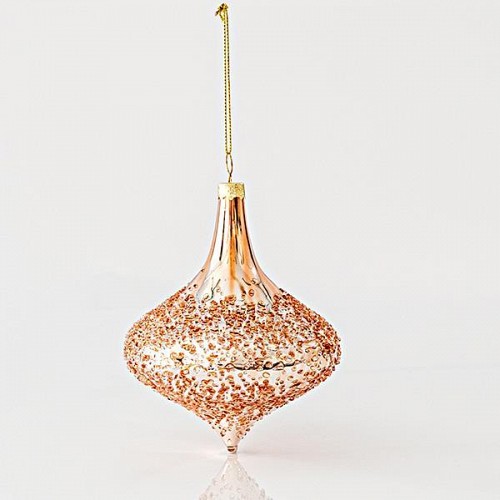 EUROLAMP ΓΥΑΛΙΝΟ ΣΤΟΛΙΔΙ, ΚΡΕΜΜΥΔΙ, ROSE GOLD ΑΝΑΓΛΥΦΟ, ΣΕΤ 4ΤΜΧ, 10x11,5cm 600-45116