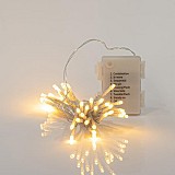 EUROLAMP ΣΕΙΡΑ, 24 LED 3mm, ΜΠΑΤΑΡΙΑΣ 3xAA, 8 ΠΡΟΓΡΑΜΜΑΤΑ & ΜΝΗΜΗ, TIMER, ΔΙΑΦΑΝΟ PVC ΚΑΛΩΔΙΟ, ΘΕΡΜΟ ΛΕΥΚΟ LED ANA 10cm, ΠΡΟΕΚΤΑΣΗ ΠΑΡΟΧΗΣ 30cm, IP44 (DISPLAY BOX 24τμχ) 600-05441