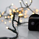 EUROLAMP ΣΕΙΡΑ, 100 LED 3mm, 31V ΜΕΤΑΣΧΗΜΑΤΙΣΤΗ, 8 ΠΡΟΓΡΑΜΜΑΤΑ & ΜΝΗΜΗ, ΠΡΑΣΙΝΟ PVC ΚΑΛΩΔΙΟ, ΘΕΡΜΟ ΛΕΥΚΟ LED ΑΝΑ 5cm, ΠΡΟΕΚΤΑΣΗ ΠΑΡΟΧΗΣ 3m, ΙΡ44 600-13161