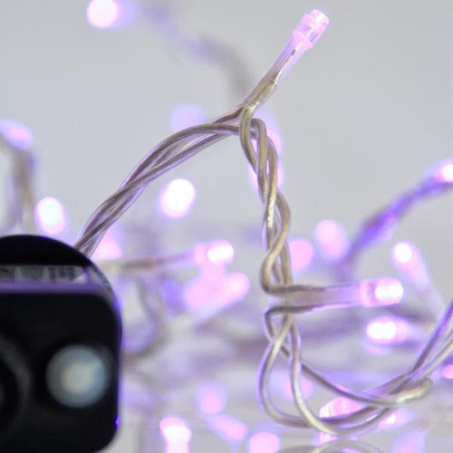 EUROLAMP ΣΕΙΡΑ, 240 LED 3mm, 31V ΜΕΤΑΣΧΗΜΑΤΙΣΤΗ, 8 ΠΡΟΓΡΑΜΜΑΤΑ & ΜΝΗΜΗ, ΔΙΑΦΑΝΟ PVC ΚΑΛΩΔΙΟ, ΜΩΒ LED ΑΝΑ 5cm, ΠΡΟΕΚΤΑΣΗ ΠΑΡΟΧΗΣ 3m, ΙΡ44 600-14177