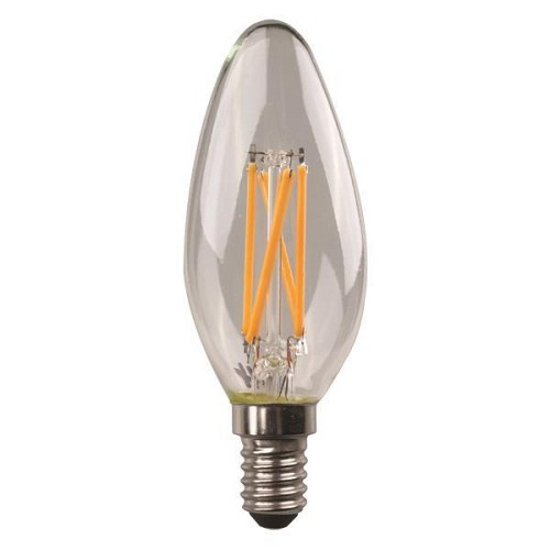 EUROLAMP ΛΑΜΠΑ LED ΚΕΡΙ CROSSED FILAMENT 6.5W 806lm E14 4000K 220-240V 147-78112