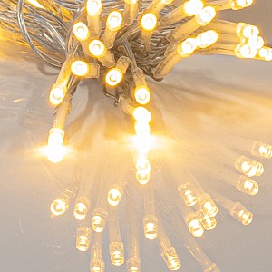 EUROLAMP ΣΕΙΡΑ, 24 LED 3mm, ΜΠΑΤΑΡΙΑΣ 3xAA, 8 ΠΡΟΓΡΑΜΜΑΤΑ & ΜΝΗΜΗ, TIMER, ΔΙΑΦΑΝΟ PVC ΚΑΛΩΔΙΟ, ΘΕΡΜΟ ΛΕΥΚΟ LED ANA 10cm, ΠΡΟΕΚΤΑΣΗ ΠΑΡΟΧΗΣ 30cm, IP44 (DISPLAY BOX 24τμχ) 600-05441