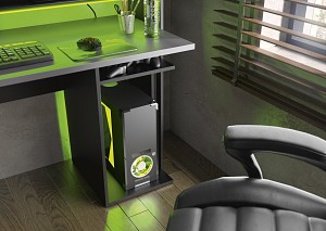 Inside Home Stream Γραφείο Gaming 157x60x145εκ. Μαύρο/Ανθρακί 0111.GM38