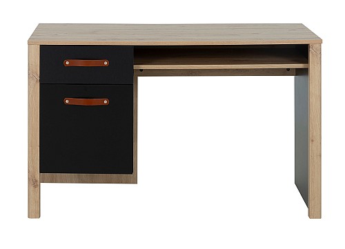 Inside Home Arthus Γραφείο με ένα συρτάρι και ένα ντουλάπι 122x56x75εκ. Artisan Oak / Black  0111.GM56