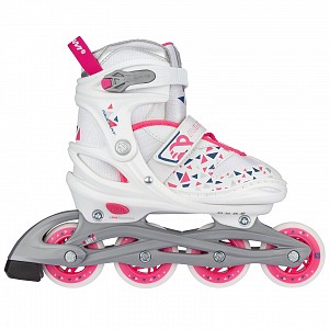 Nijdam&reg; Nijdam Inline Skates Ρυθμιζόμενα White Wedge N20AA04