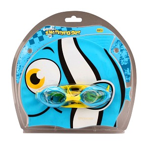 Waimea® Waimea Σκουφάκι και Γυαλάκια κολύμβησης junior (γαλάζιο) 88DU-BWZ