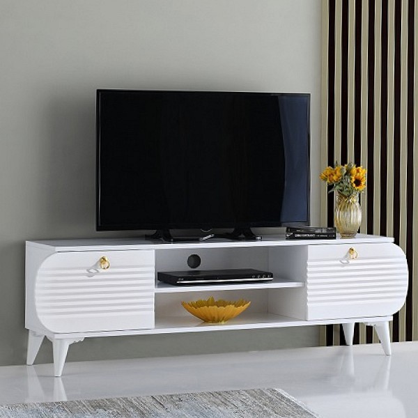 MULTIHOME ΕΠΙΠΛΟ ΤΗΛΕΟΡΑΣΗΣ BUKRES ΛΕΥΚΟ 165x35x50 818