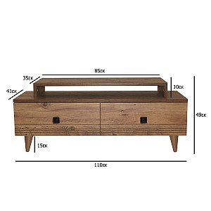MULTIHOME ΕΠΙΠΛΟ ΤΗΛΕΟΡΑΣΗΣ ΜΕ ΣΥΡΤΑΡΙΑ ΚΑΡΥΔΙΑ 49x110x41 951-027-0050
