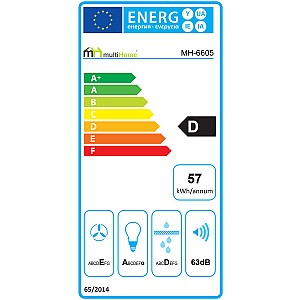 ΑΠΟΡΡΟΦΗΤΗΡΑΣ ΚΑΜΙΝΑΔΑ MULTIHOME MH-6605 BEIGE 90CM