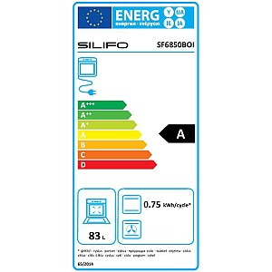 ΕΝΤΟΙΧΙΖΟΜΕΝΟΣ ΦΟΥΡΝΟΣ ΗΛΕΚΤΡΙΚΟΣ SILIFO SF6850BOI INOX 83 LT