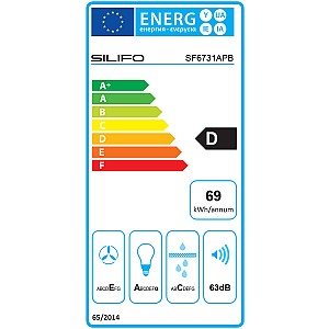 ΑΠΟΡΡΟΦΗΤΗΡΑΣ ΚΑΜΙΝΑΔΑ SILIFO SF6731APB ΜΑΥΡΟ 60CM (4 ΕΤΗ ΕΓΓΥΗΣΗ ΕΛΛΗΝΙΚΗΣ ΑΝΤΙΠΡΟΣΩΠΕΙΑΣ)