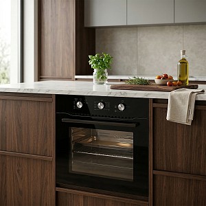 ΕΝΤΟΙΧΙΖΟΜΕΝΟΣ ΦΟΥΡΝΟΣ ΑΕΡΙΟ SILIFO SF6090 BLACK GLASS